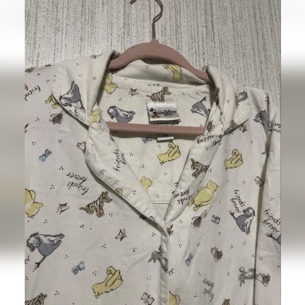 Vintage Disney Size Large Nightgown Sleep Shirt Winnie The Pooh - Picture 4 of 10